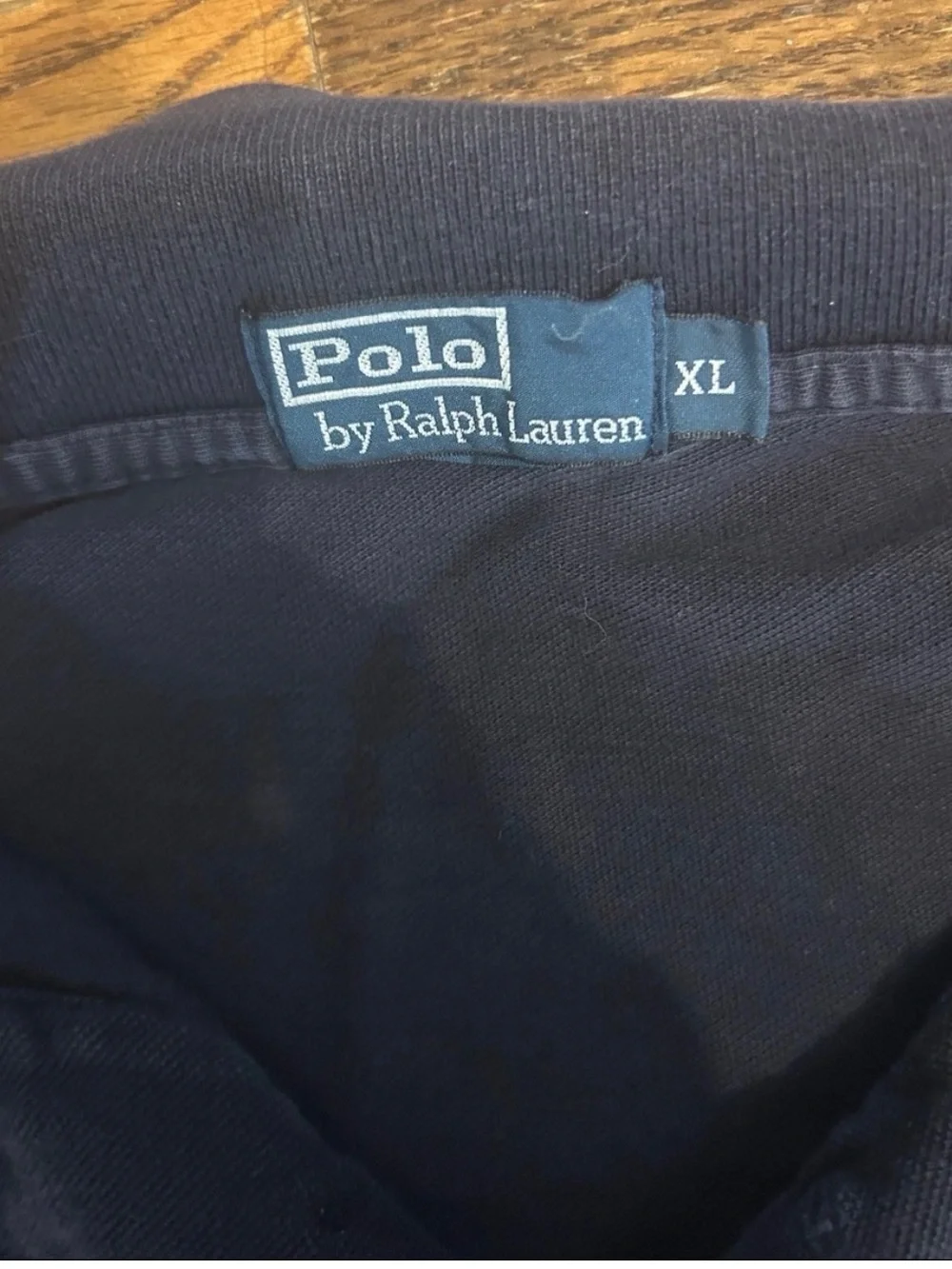 Polo by Ralph Lauren Navy Short Sleeve Polo with Yellow Pony